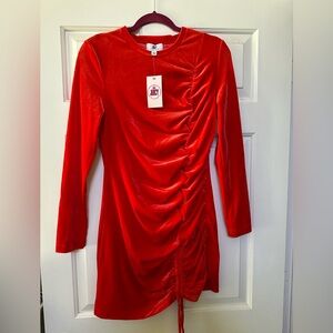 NWT Juicy velour red dress size L